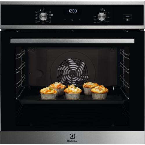 Духовой шкаф электрический Electrolux EOD5C71X, серебристый/черный