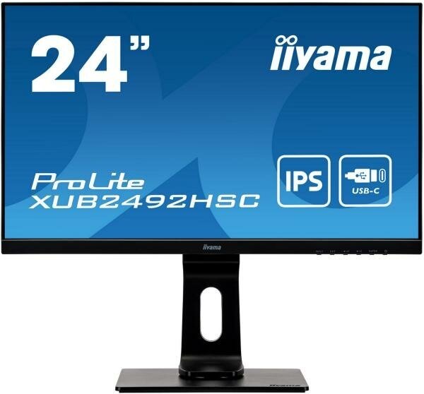 Монитор Iiyama ProLite XUB2492HSC-B1, IPS, черный