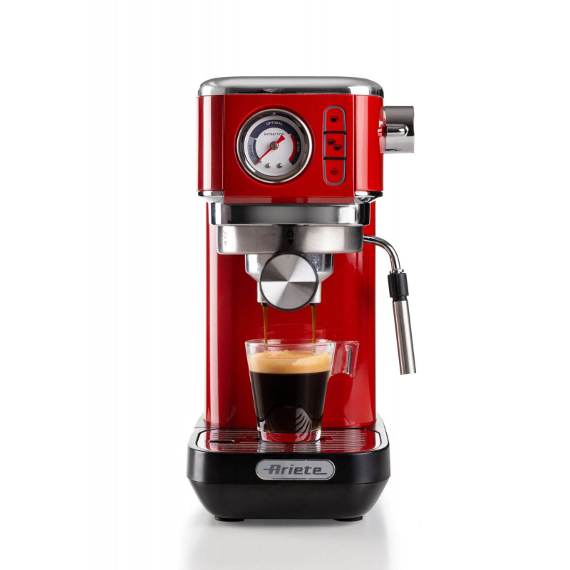 Кофеварка рожковая Ariete Espresso Slim Moderna 1381/13, красный
