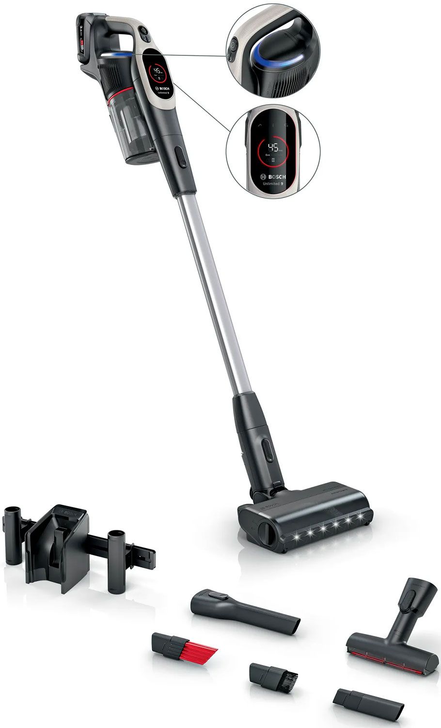 Пылесос вертикальный Bosch BCS931GAC, серый