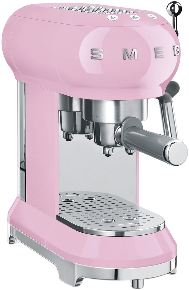 Кофеварка рожковая Smeg ECF01PKEU розовый