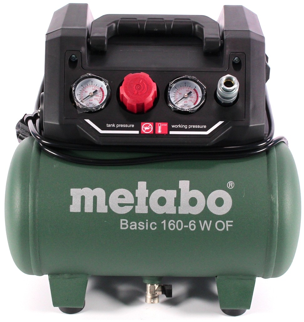 Компрессор безмасляный Metabo Basic 160-6 W OF, 6 л, 0.9 кВт