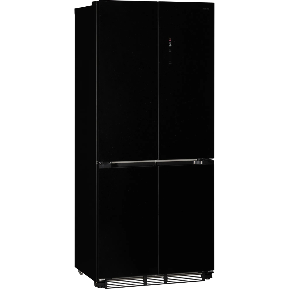 Холодильник Side-by-Side HIBERG i-RFQ 600 GB, черное мерцающее стекло