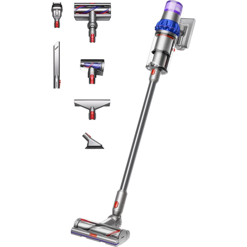 Пылесос вертикальный Dyson V15 Detect Extra (476609-01), синий/серебристый