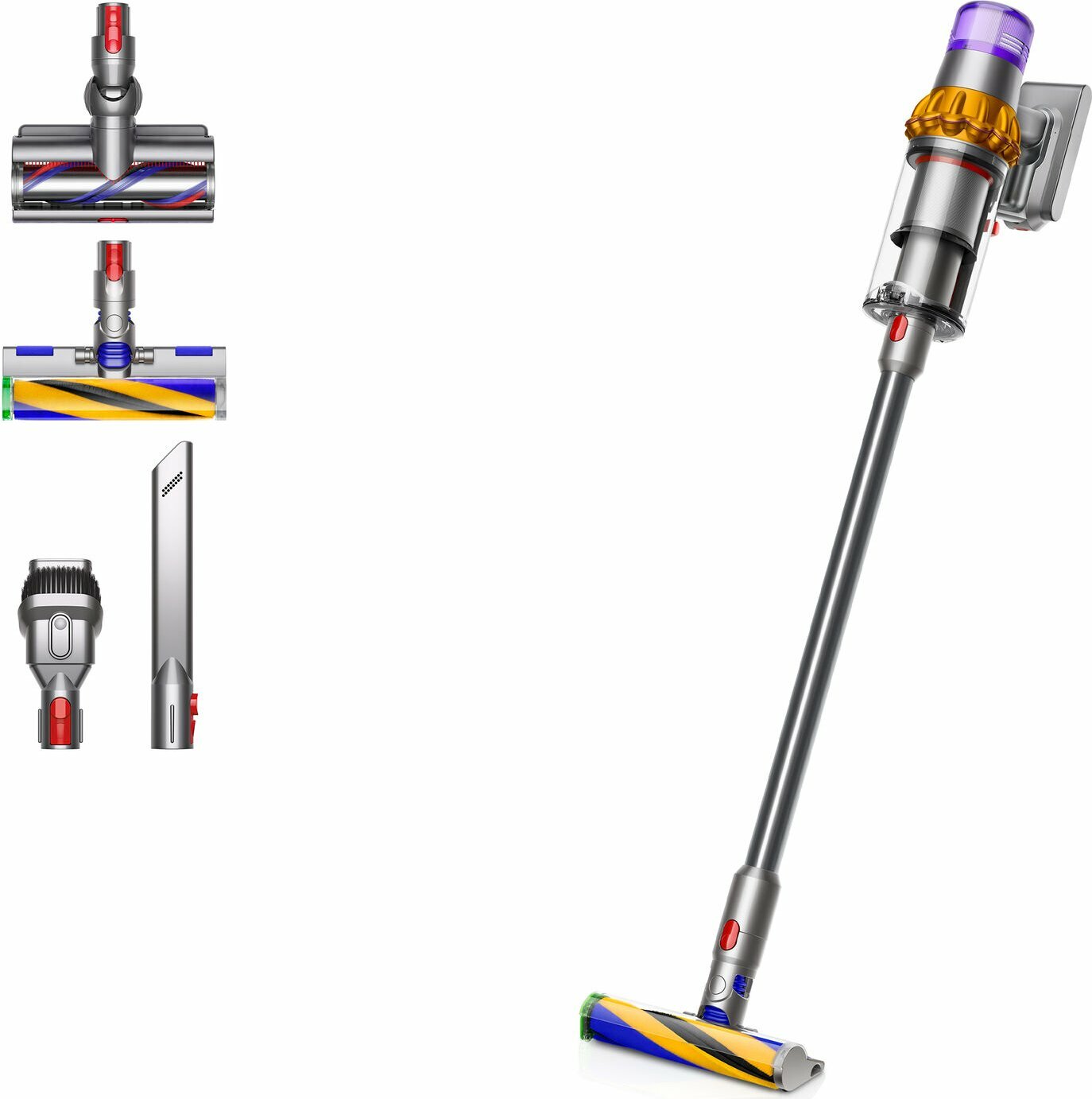 Пылесос ручной Dyson V15 Detect Absolute (SV47) желтый/никель