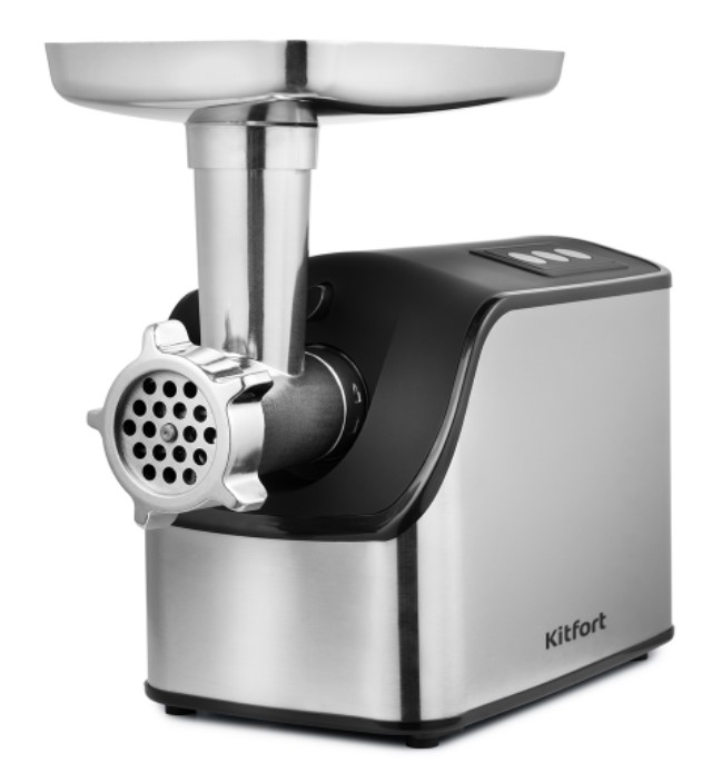 Мясорубка Kitfort KT-2104 серебристый/черный