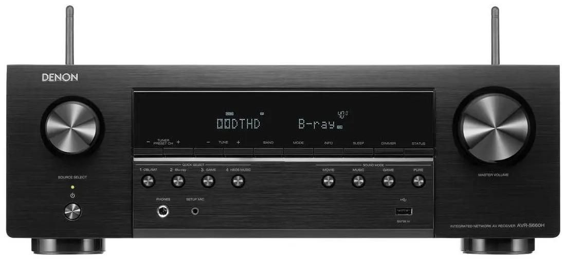 Ресивер AV Denon AVR-S660H, черный