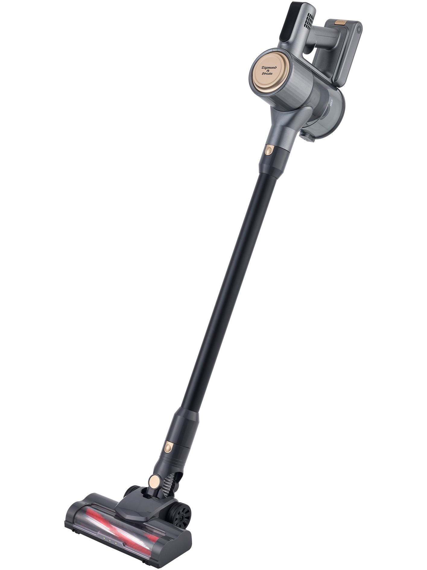 Пылесос вертикальный Zigmund & Shtain ZVC-1500, черный/золотой