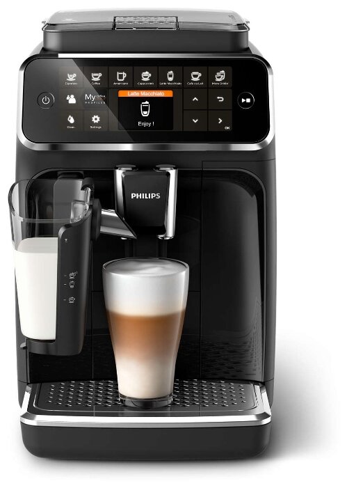 Кофемашина Philips EP4346/EP4341/EP4349/EP4343 LatteGo белый/черный глянцевый
