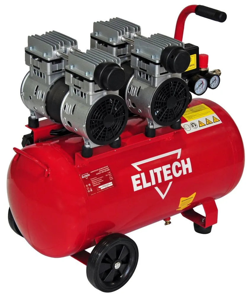 Компрессор поршневой Elitech КПБ 300/50М красный