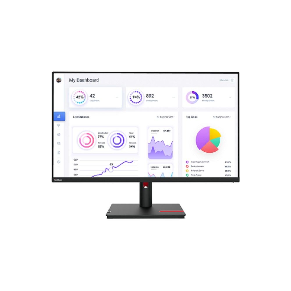 Монитор Lenovo T32p-30 (63D2GAR1WW), черный