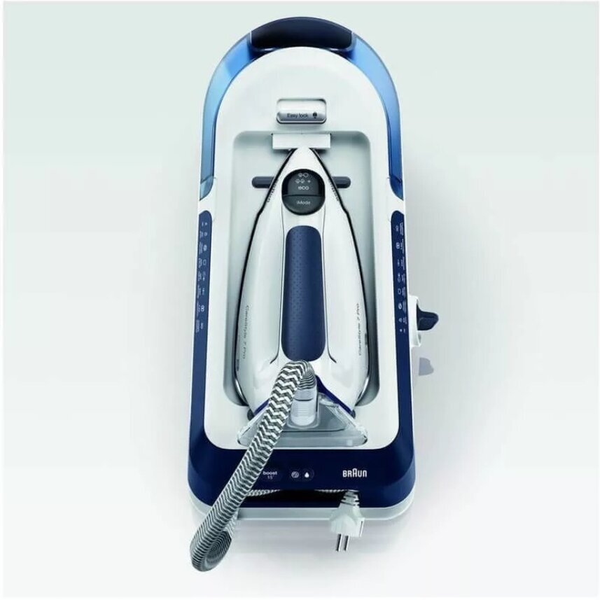 Купить Парогенератор Braun CareStyle 7 Pro IS7282BL, белый/голубой в ...