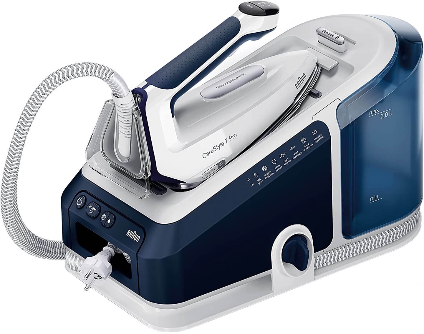 Парогенератор Braun CareStyle 7 Pro IS7282BL, белый/голубой