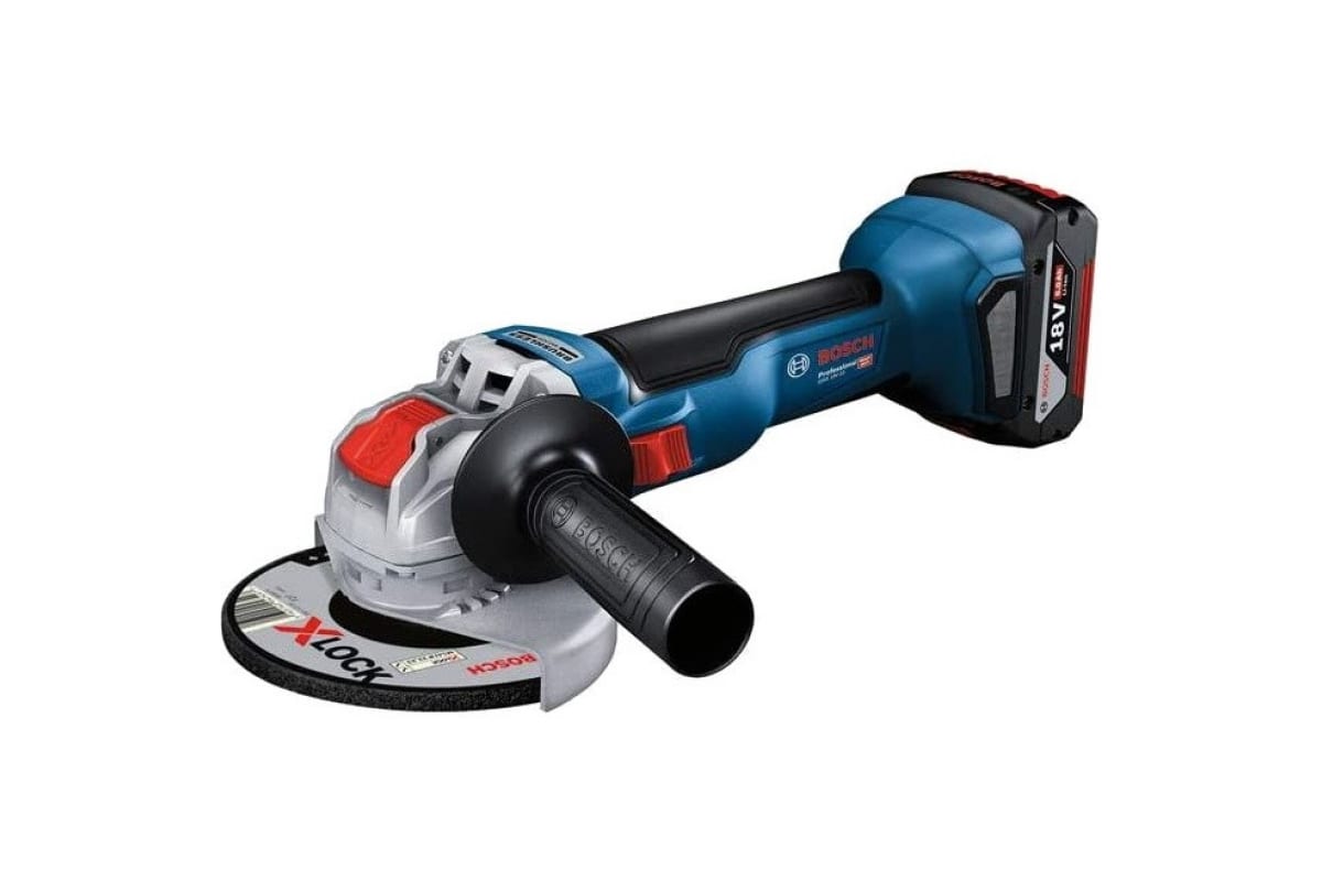 Угловая шлифмашина (болгарка) аккумуляторная BOSCH GWX 18V-10 (06017B0102)  2x 5.0Ач