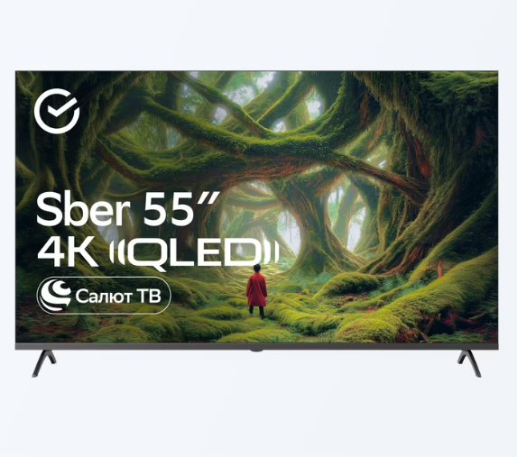 Телевизор Sber SDX-55UQ5231, титан