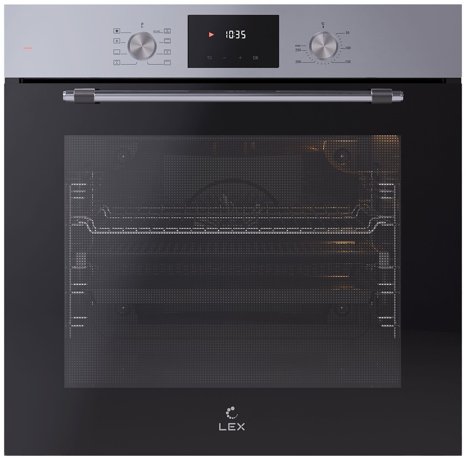 Духовой шкаф электрический LEX EDP 680 IX MAX, нержавеющая сталь