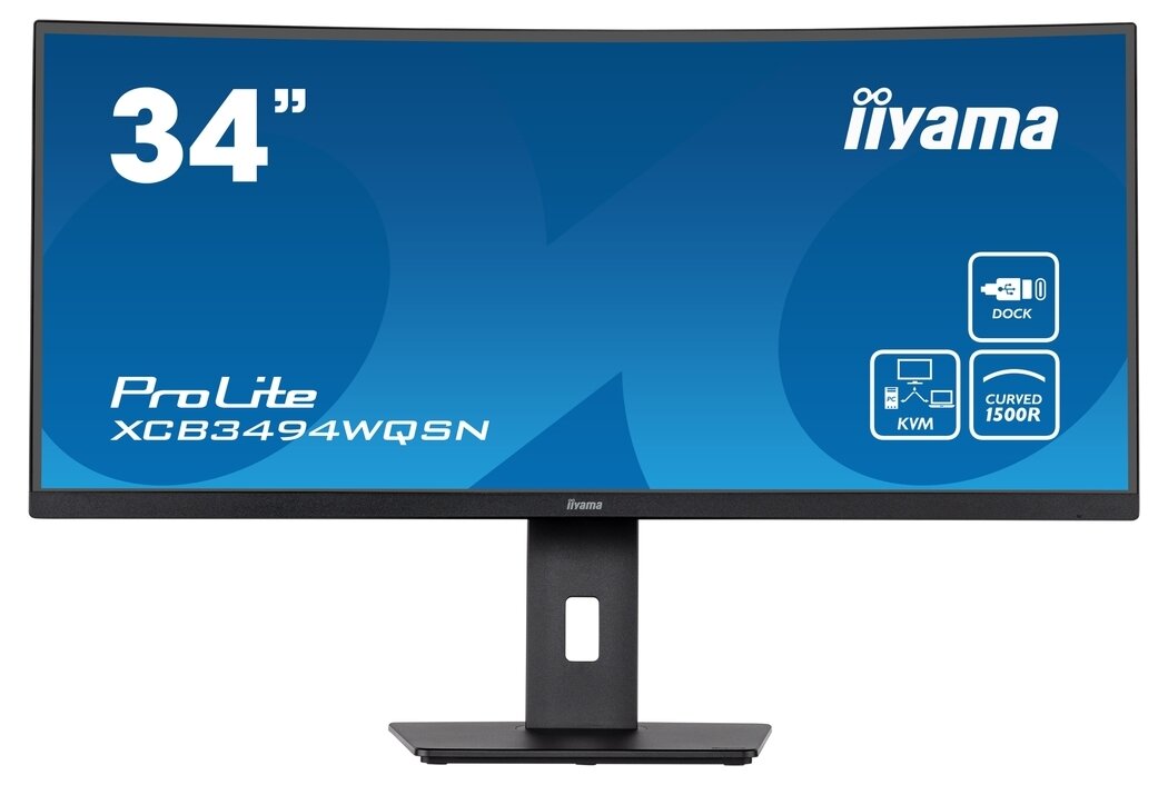 Монитор Iiyama ProLite XCB3494WQSN-B5, IPS, черный