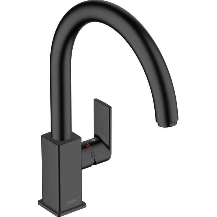 Смеситель для кухни Hansgrohe Vernis Shape M35 71871670, черный матовый
