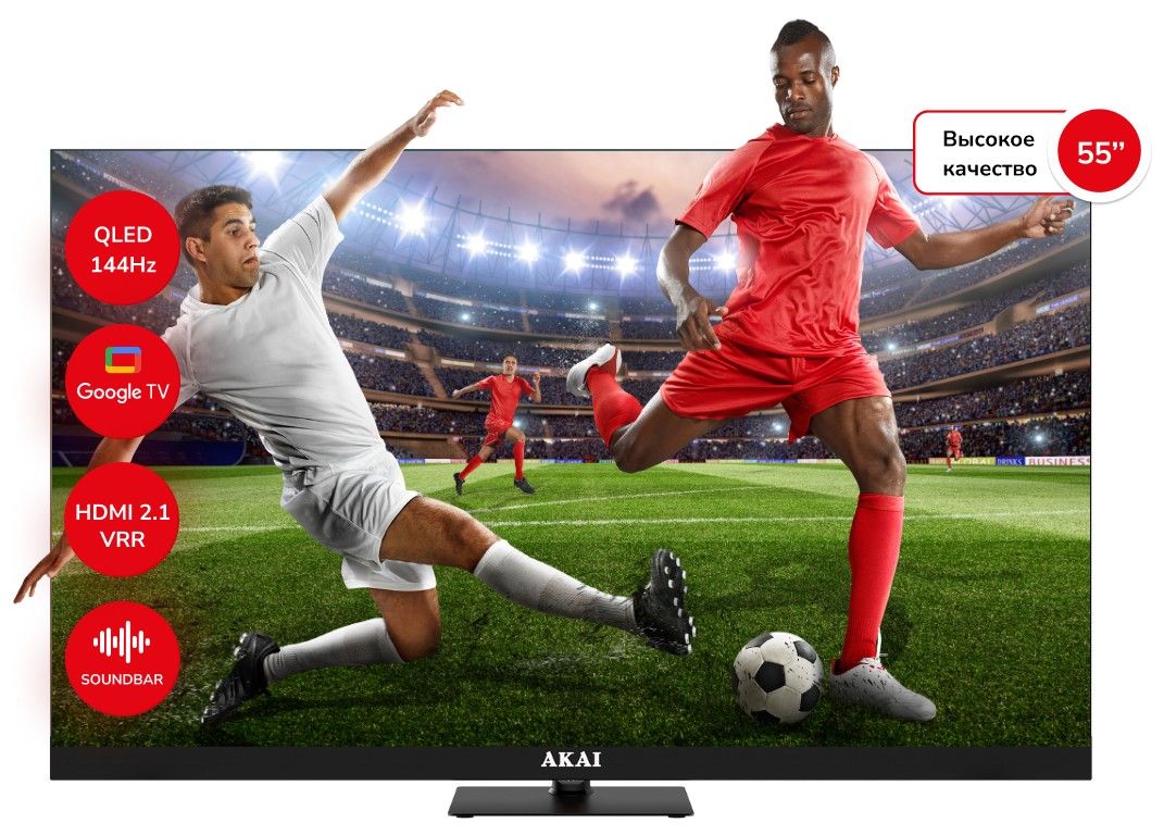 Телевизор Akai TA55BQ900, черный