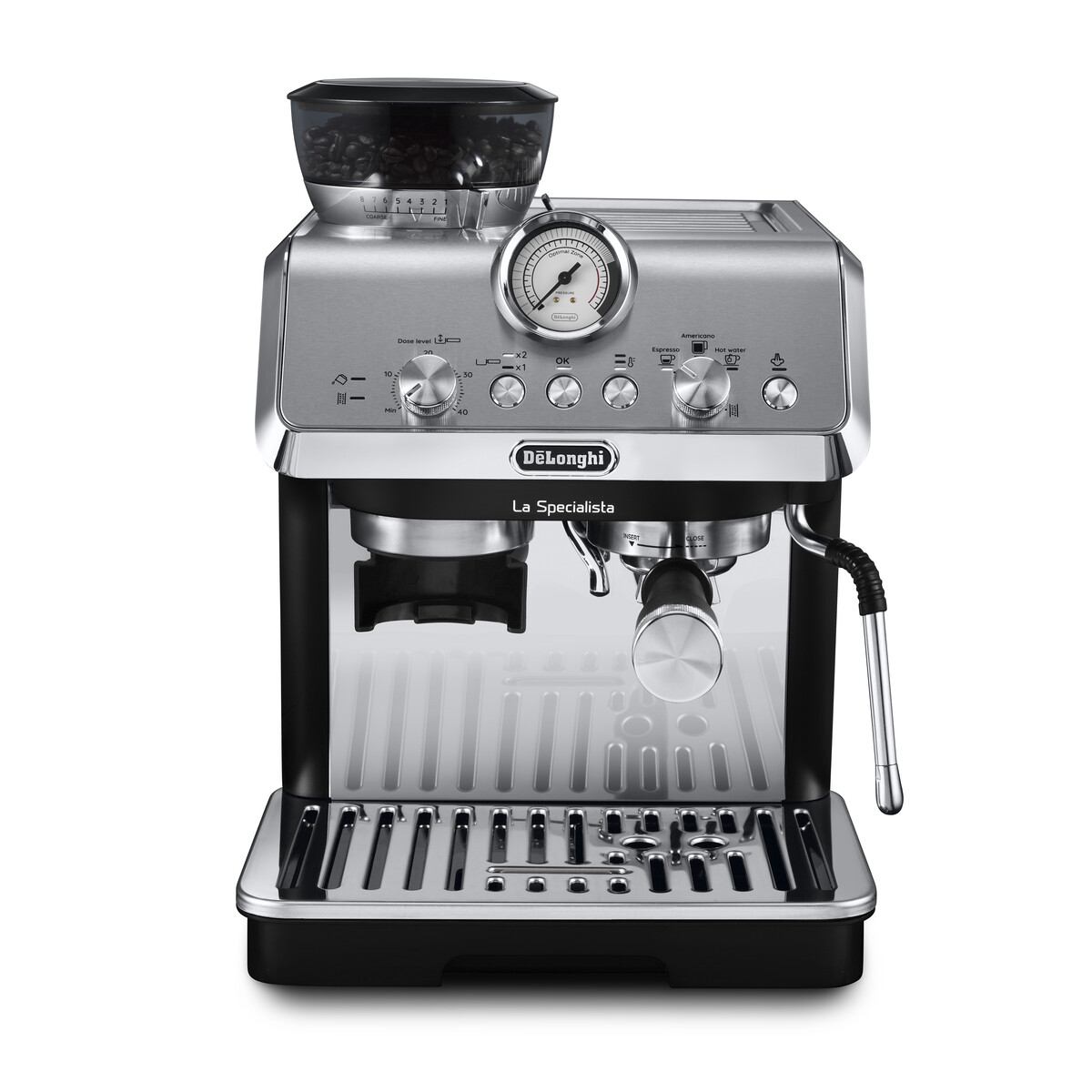 Кофеварка рожковая DeLonghi La Specialista Arte EC9155.MB, серебристый/черный