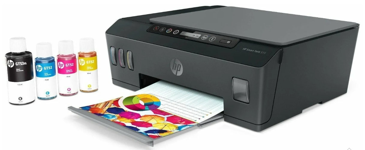 МФУ струйный HP Smart Tank 515 AIO (1TJ09A) A4 WiFi BT USB черный