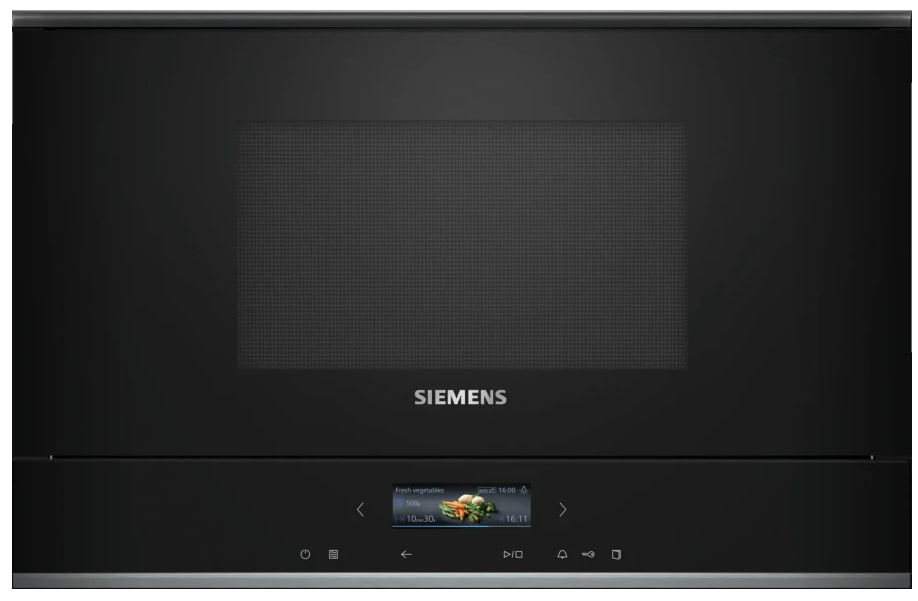 Микроволновая печь встраиваемая Siemens BF722R1B1, черный