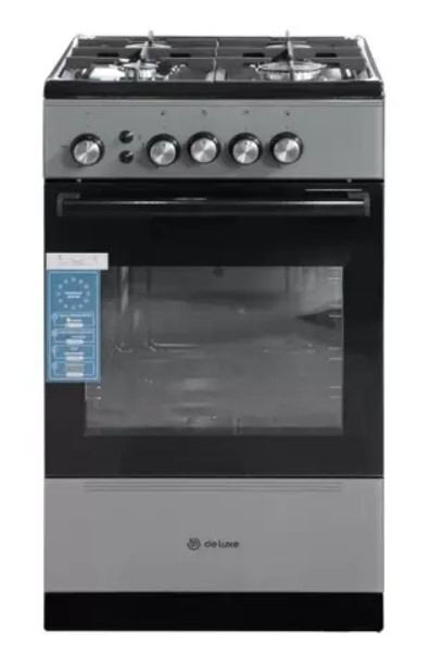 Плита газовая De Luxe 506040.24 г (чуг. решетка)-002
