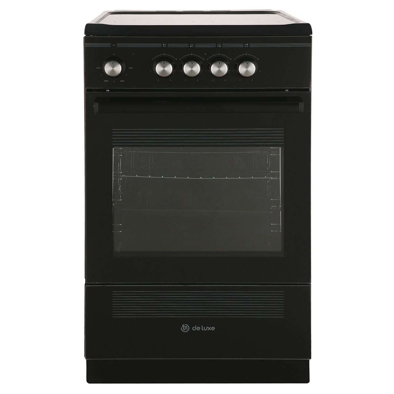 Плита De Luxe 506004.14 эс-001 черный