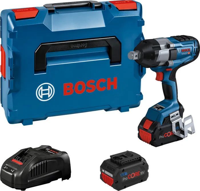 Гайковерт аккумуляторный Bosch GDS 18V-1050 H, арт 06019J8502 (кейс, с 2 АКБ и ЗУ)