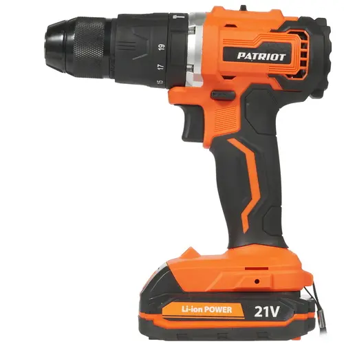Дрель-шуруповерт Patriot BR 210 UES-h,180301555 (кейс, 2 АКБ и ЗУ)