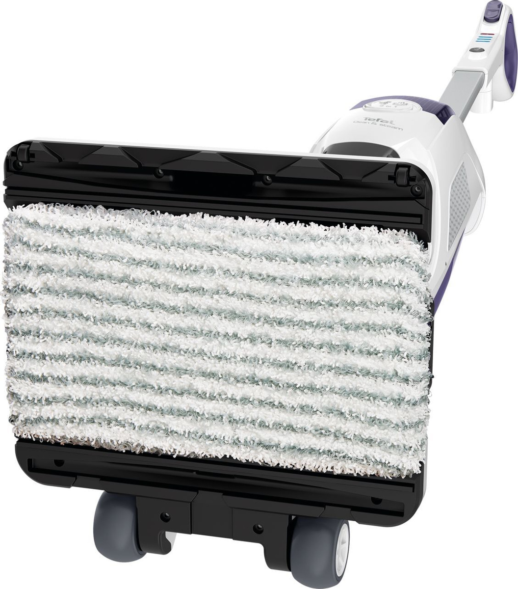 Пылесос вертикальный паровой Tefal VP7751WH, белый/фиолетовый