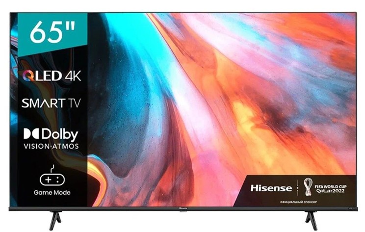 Телевизор Hisense 65E7HQ черный