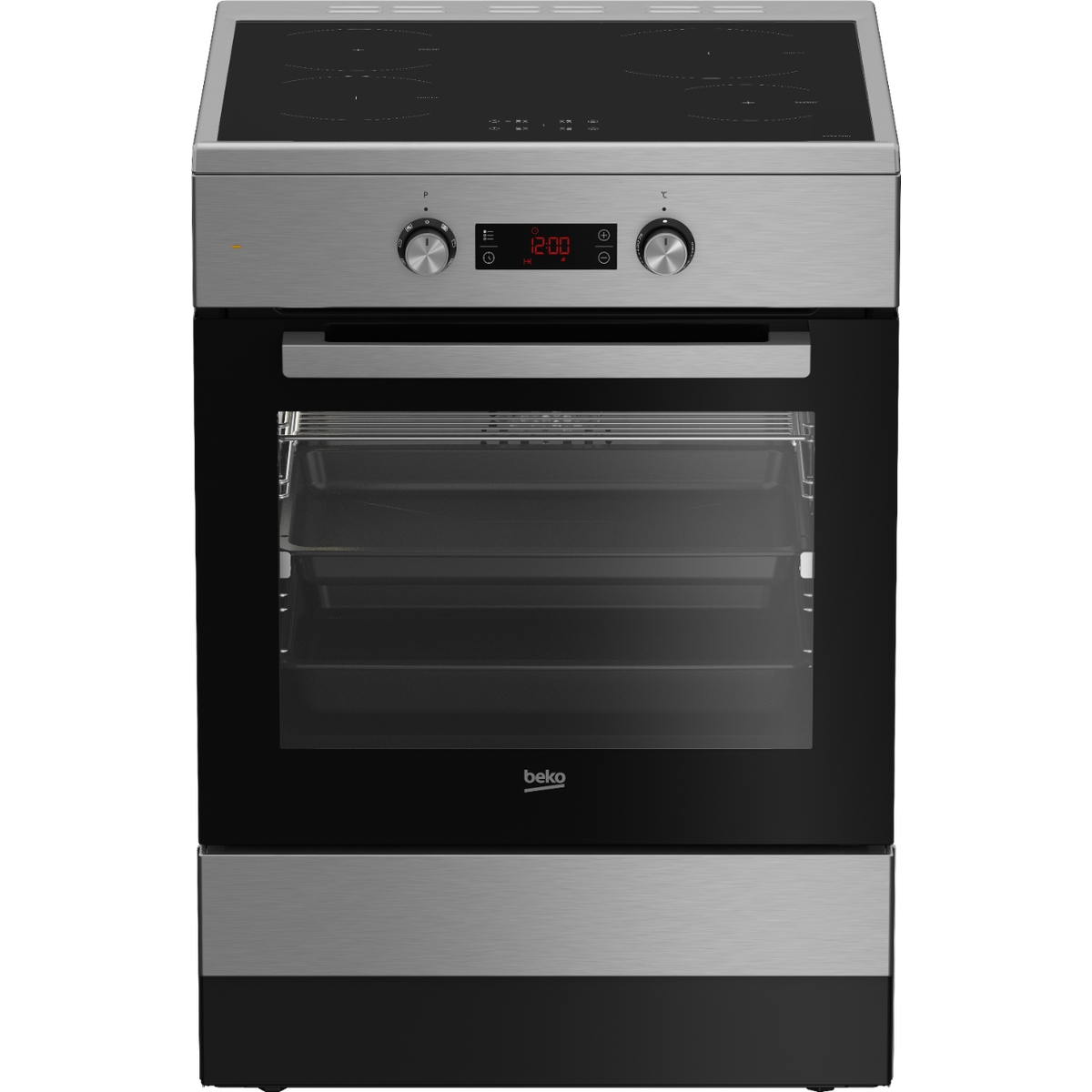 Плита электрическая BEKO FSM69301XCT,серебристый