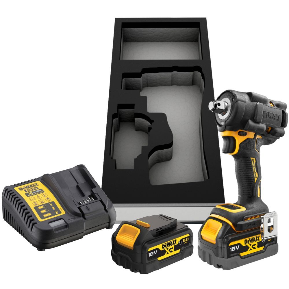 Гайковерт аккумуляторный DeWalt DCF921P2G-QW (чехол, 2 АКБ и ЗУ)