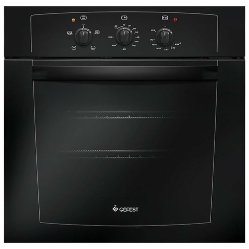 Духовой шкаф газовый GEFEST ДГЭ 601-01 А, черный