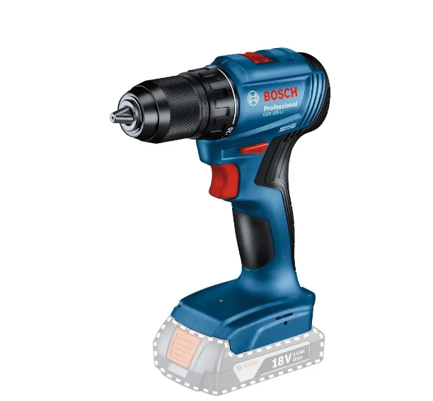 Дрель-шуруповерт аккумуляторная Bosch GSR 185-LI, арт. 06019K3003 (кейс, без АКБ и ЗУ)