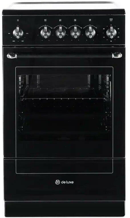 Плита электрическая De Luxe 506004.13эс-021, черный матовый