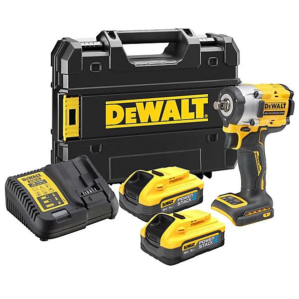 Гайковерт аккумуляторный DeWalt DCF921H2T-QW (кейс, 2 АКБ и ЗУ)