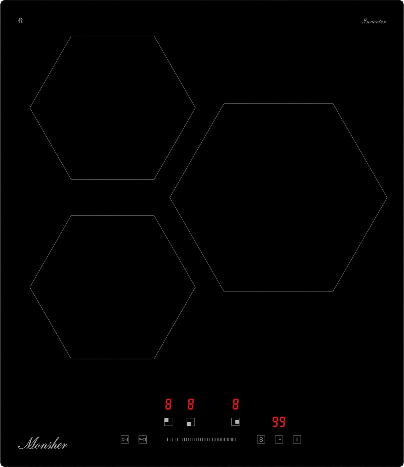 Варочная панель индукционная Monsher MHI 4506, черный