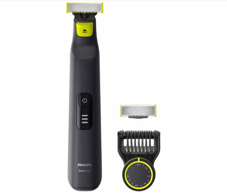 Триммер Philips OneBlade Pro QP6530/16 черный/салатовый