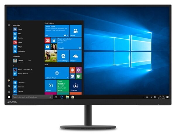 Монитор Lenovo D32qc-20, *VA, черный