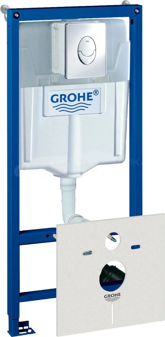 Система инсталляции для унитазов Grohe Rapid SL 38750001 (с кнопкой смыва Skate Air хром)