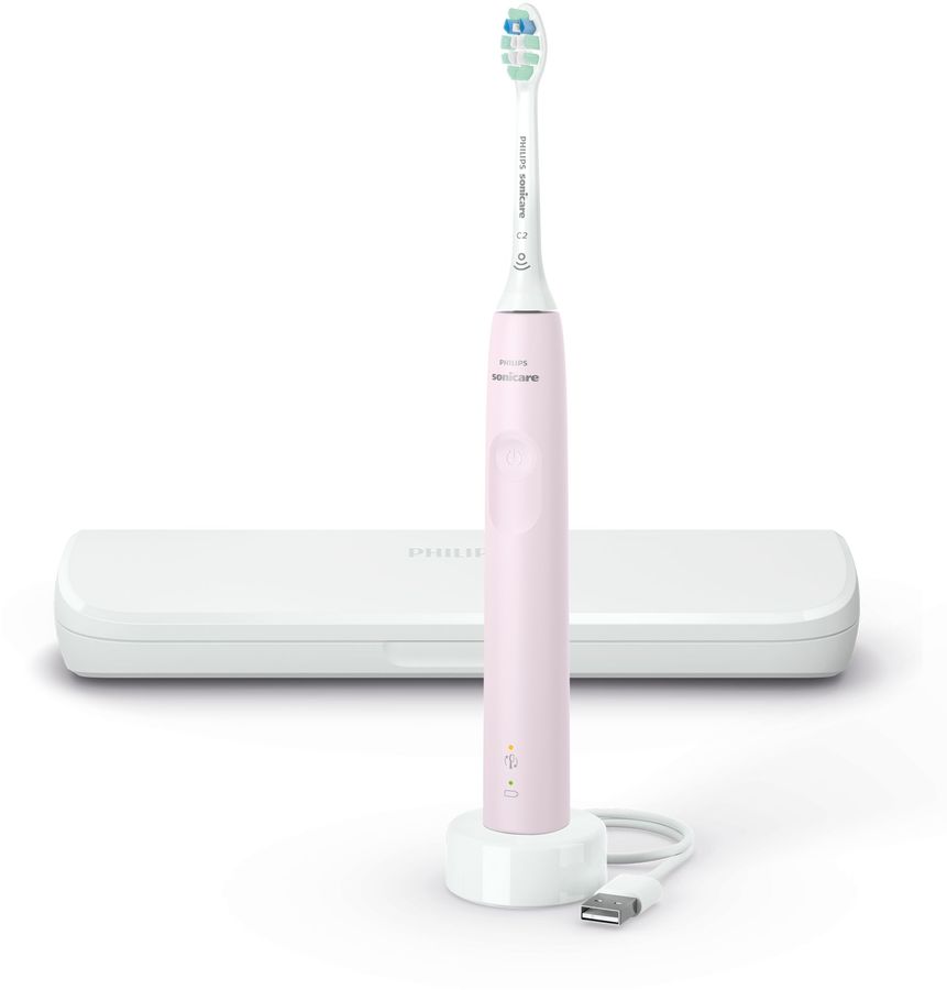 Зубная щетка электрическая Philips Sonicare 3100 HX3673 розовый