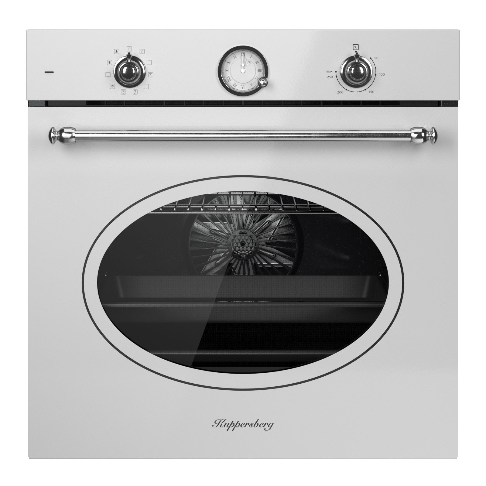 Духовой шкаф Kuppersberg SR 610 W silver, белый/серебристый