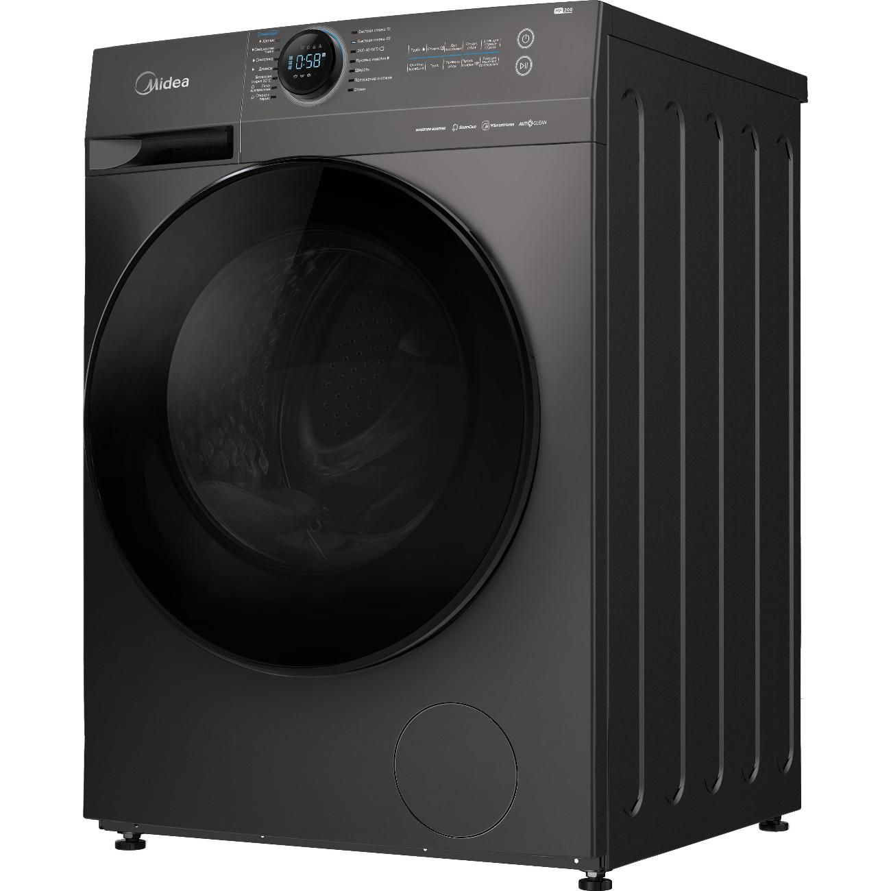 Стиральная машина Midea MF200W80WBS/S-RU, титановый/серый