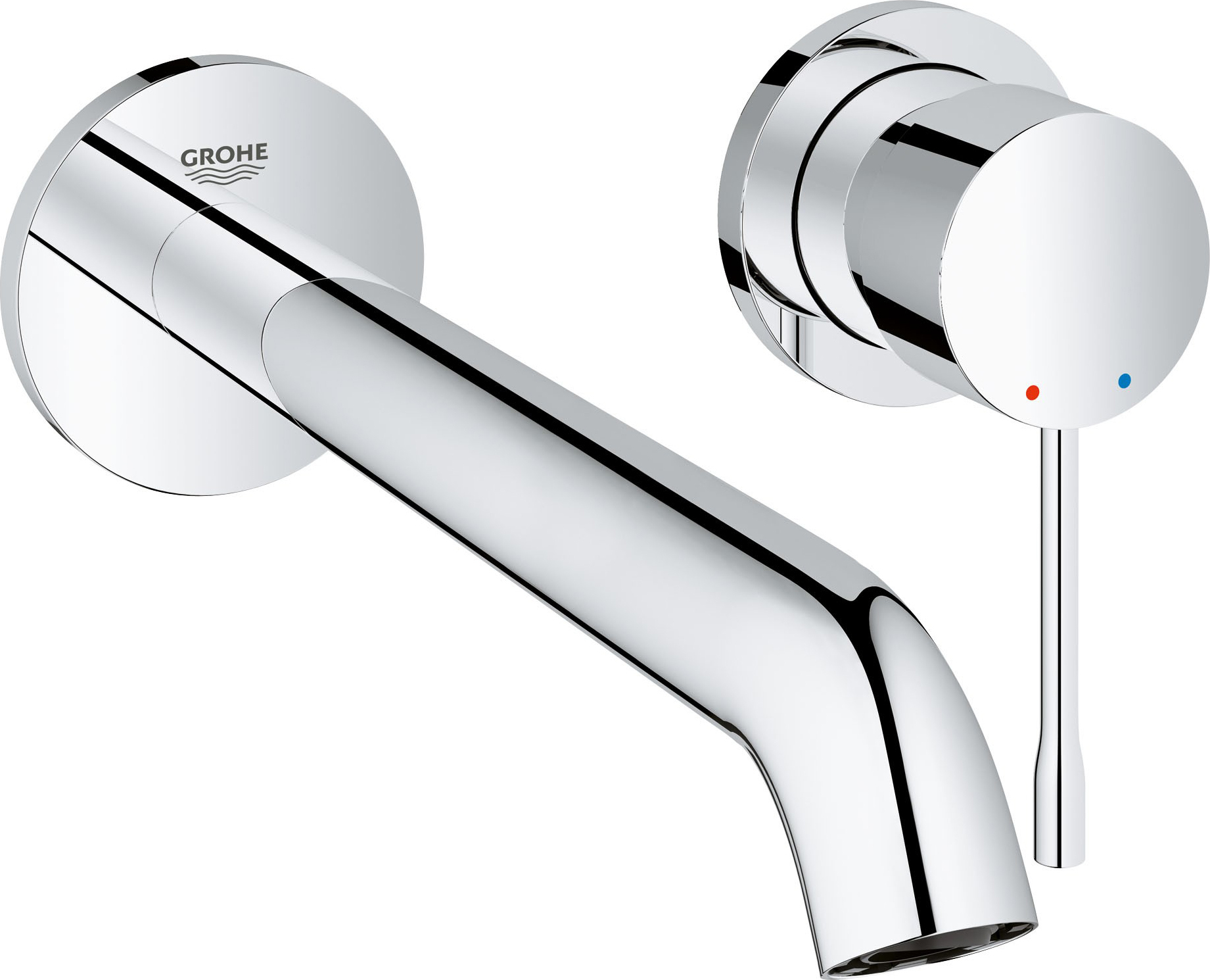Однорычажный смеситель для раковины (умывальника) Grohe Essence 19967001 + 32635000