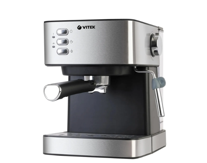 Кофеварка рожковая VITEK VT-1504, серебристый/черный