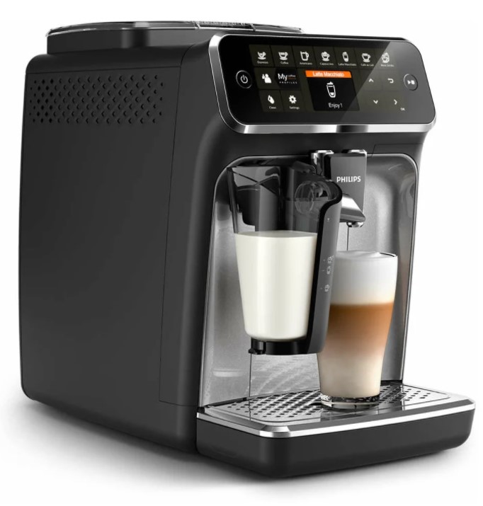 Кофемашина Philips EP4346/EP4341/EP4349/EP4343 LatteGo черный/особый серебристый спрей