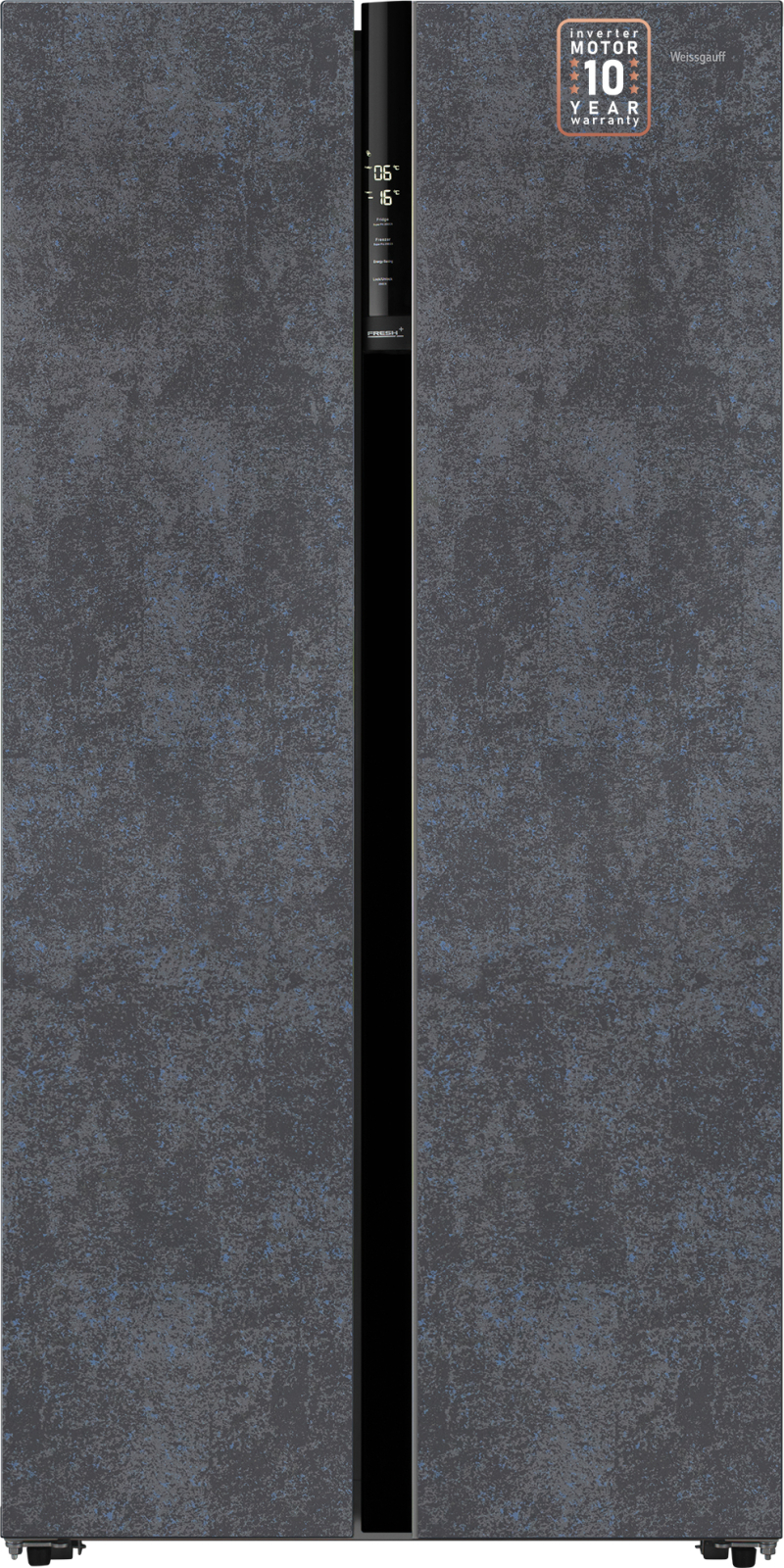 Холодильник Side-by-Side Weissgauff WSBS 600 NoFrost Inverter Rock Glass