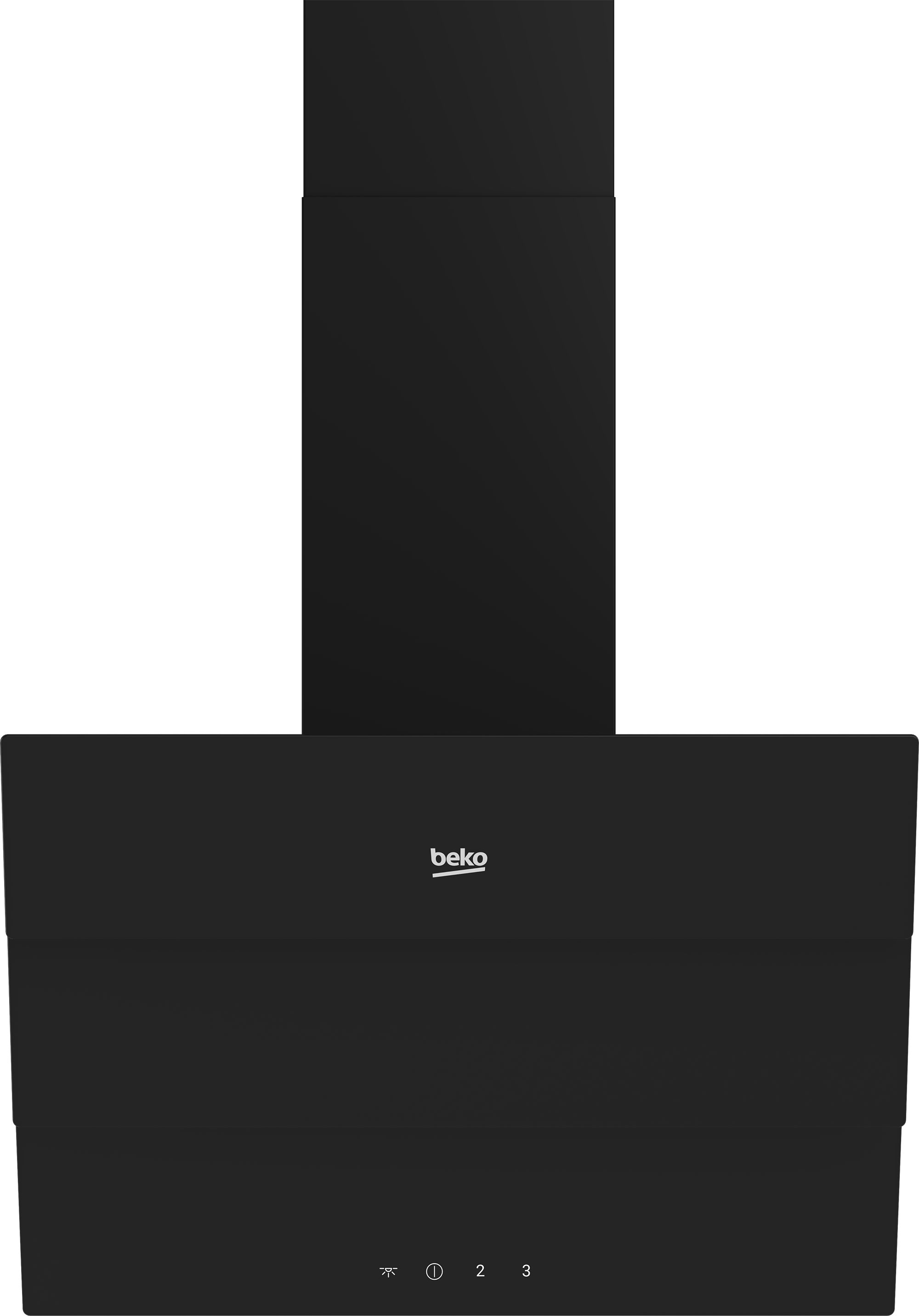 Вытяжка наклонная Beko BHCA69642BH, черный